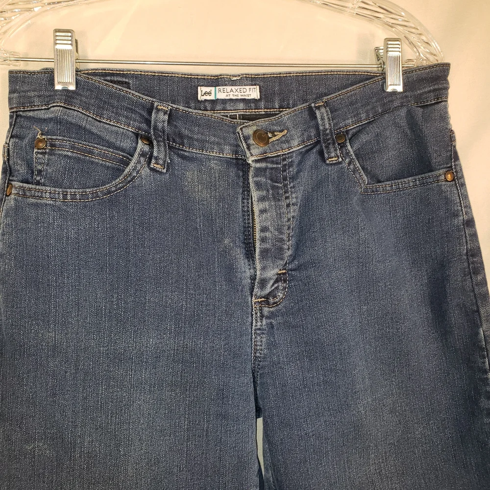 Lee Relaxed Fit Denim Blue Straight Leg Women's Jeans - 10 Short - Picture 2 of 6